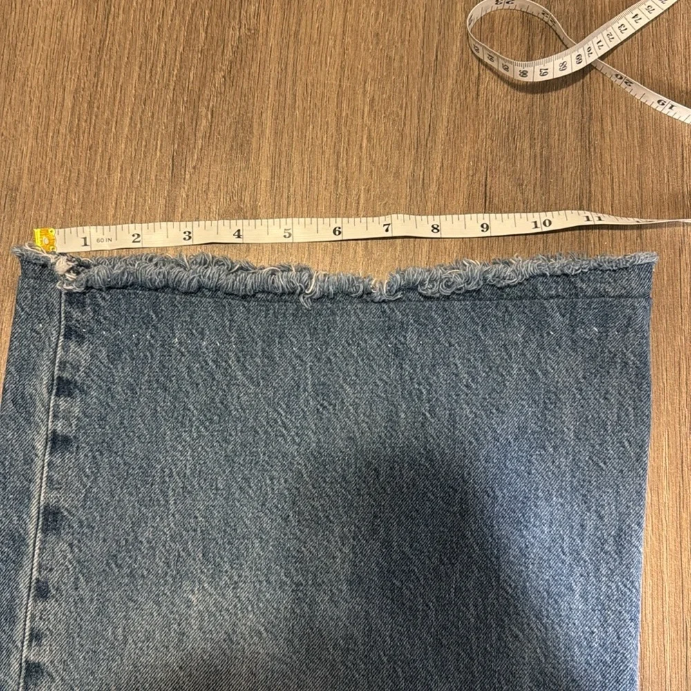 Gap Wide-Leg Blue Denim Jeans‎ Kids size 14 R  32 elastic gathered waist
